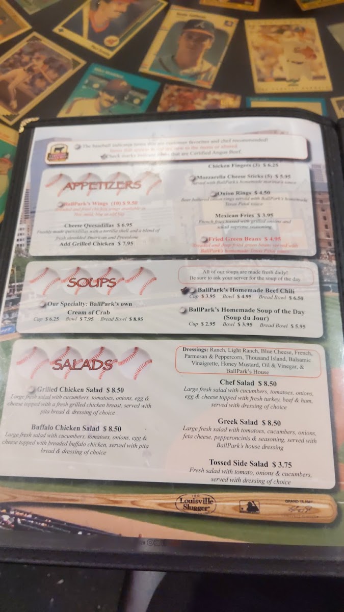 Ballpark Restaurant Menu - Image 6